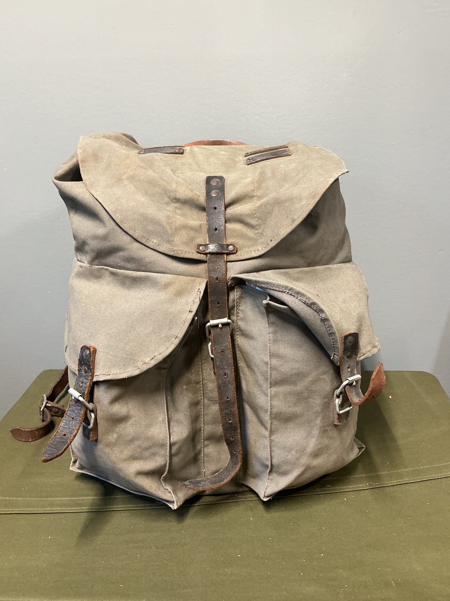 Post War Austrian Canvas Field Pack 1958