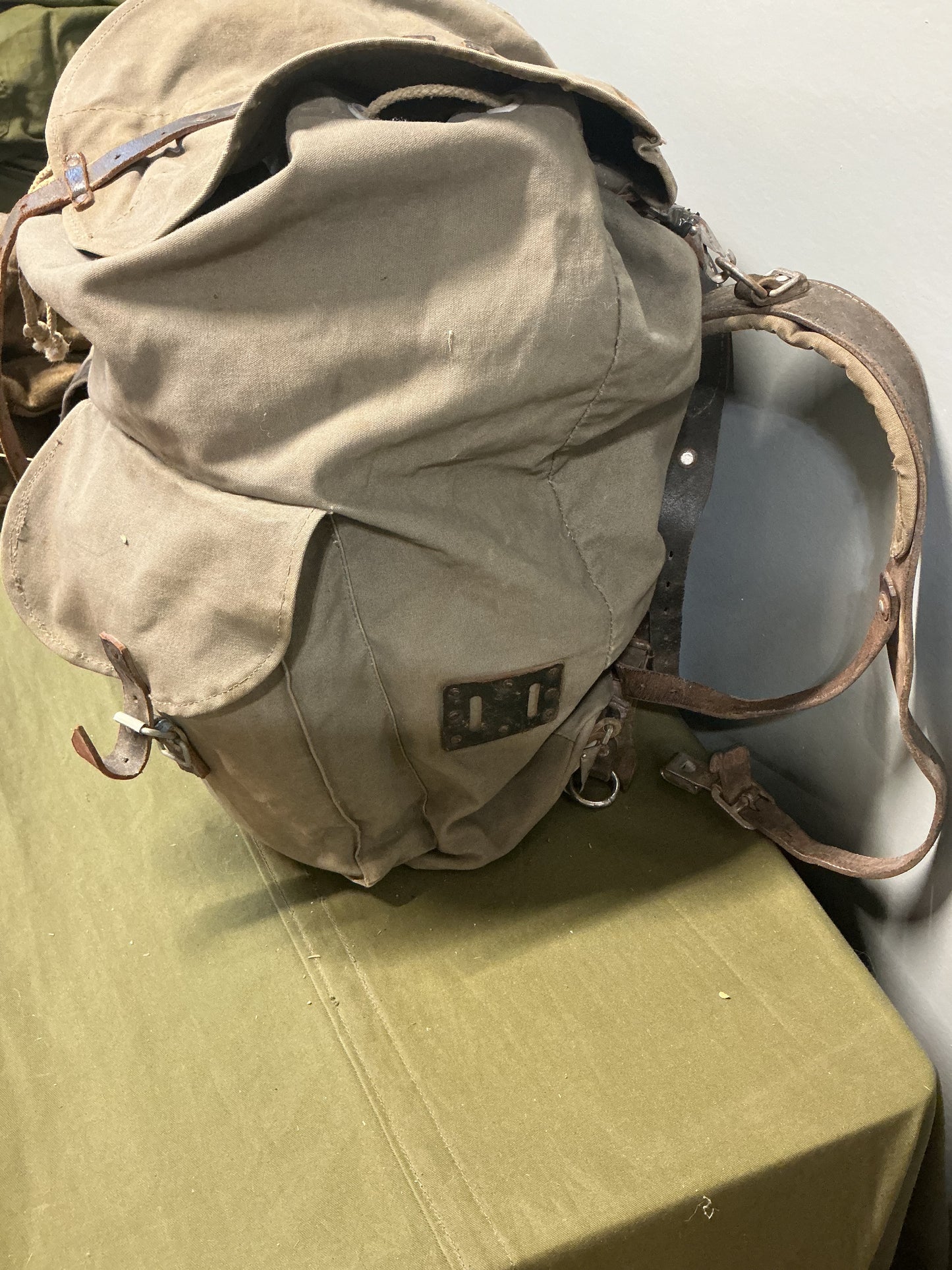 Post War Austrian Canvas Field Pack 1958