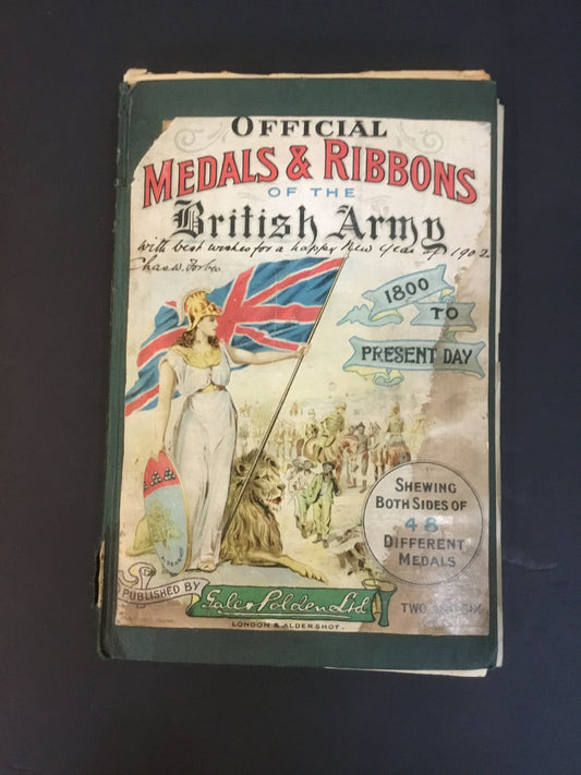 Early British Medals & Ribbons Scrap Book