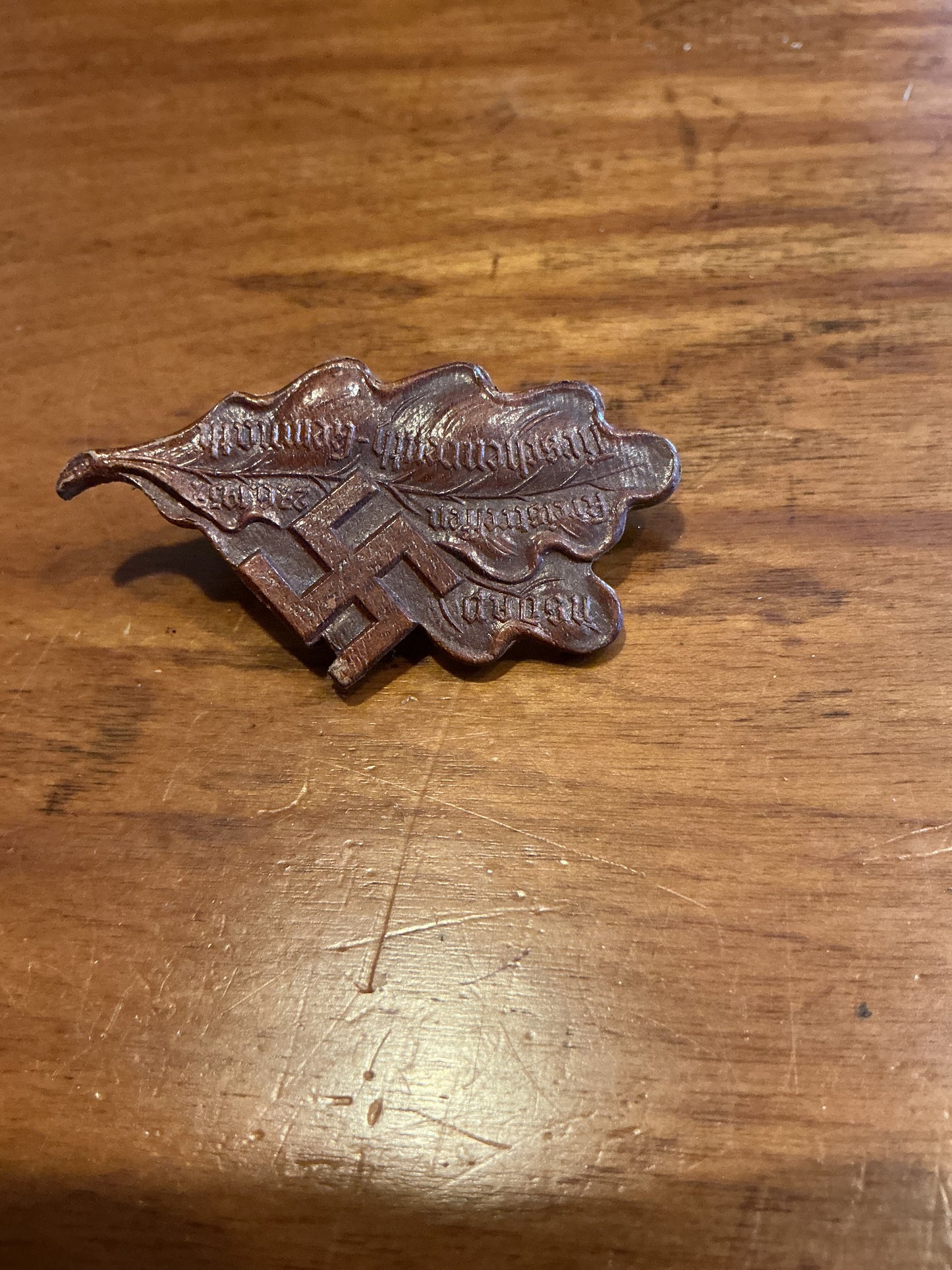 German Leather TINNIE Badge 1937