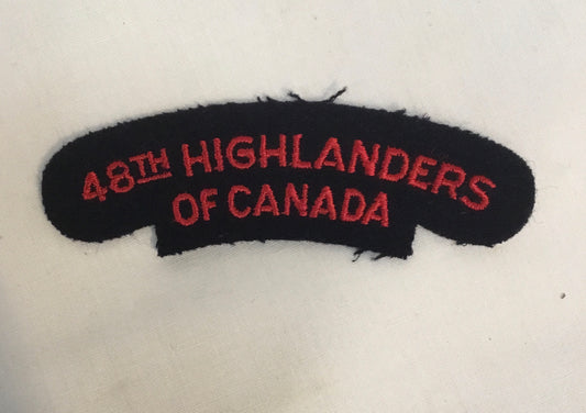 48th Highlanders of Canada Shoulder Flash / Patch