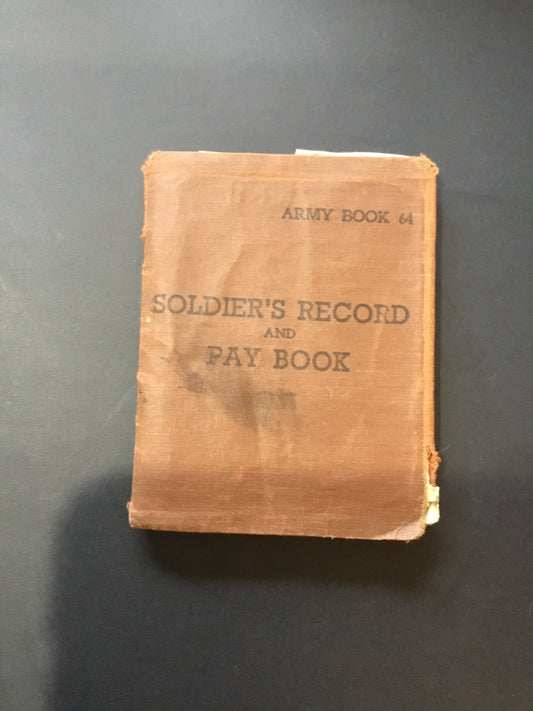 British Soldiers Record and Pay book 1950s