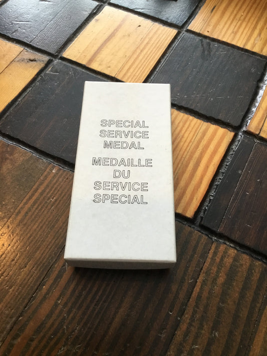 Special Service Medal  presentation  Box