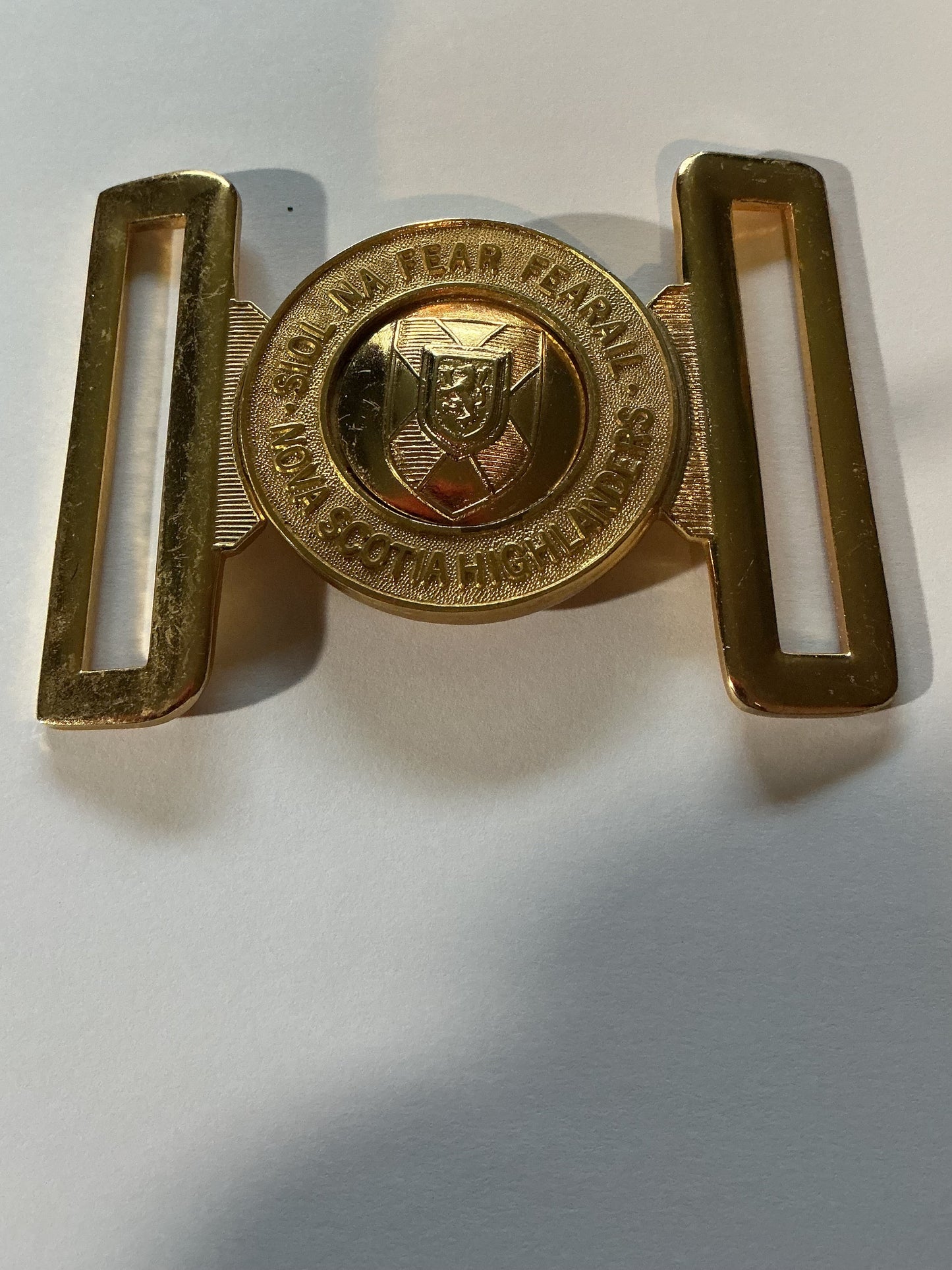 NOVA SCOTIA HIGHLANDERS INTERLOCKING 2 PIECE  BUCKLE
