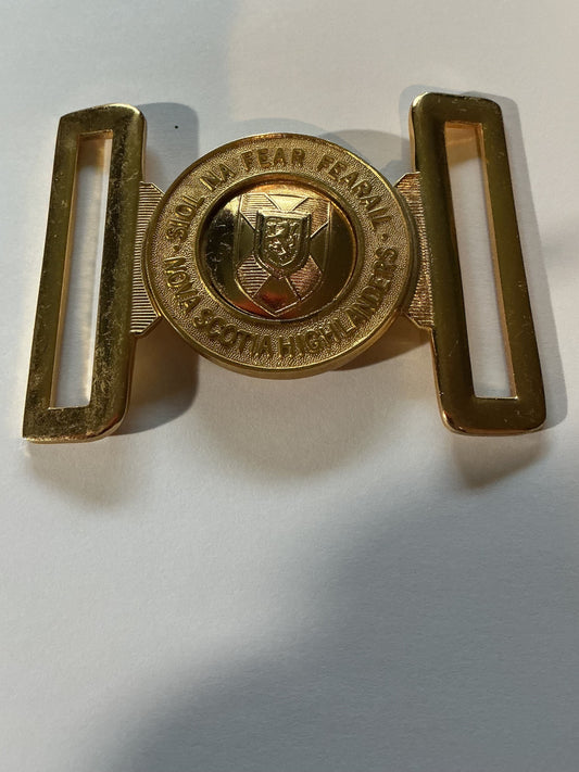 NOVA SCOTIA HIGHLANDERS INTERLOCKING 2 PIECE  BUCKLE
