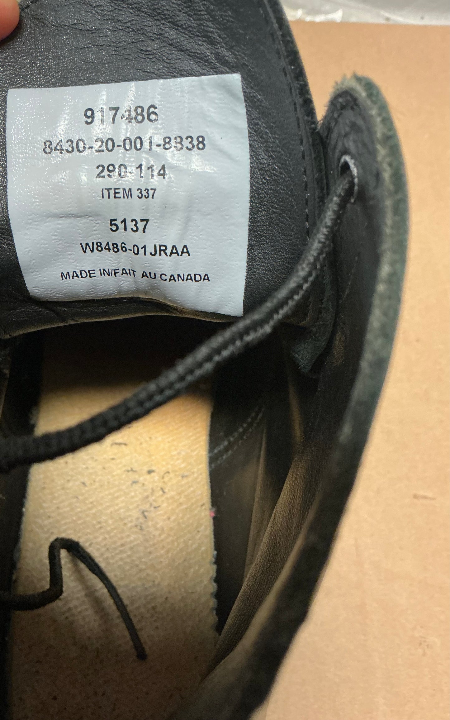Canadian Forces Steel Toe  Parade Boots Size 12W or 290/114