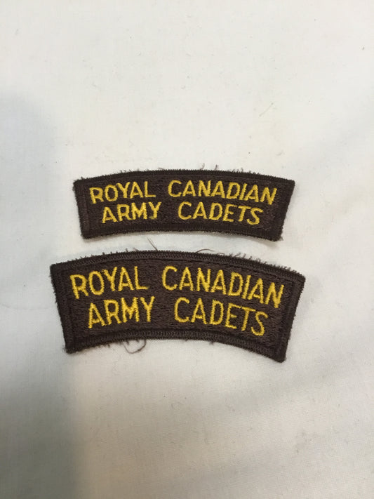 Pair of Royal Canadian Army Cadets Shoulder Flashes/patches