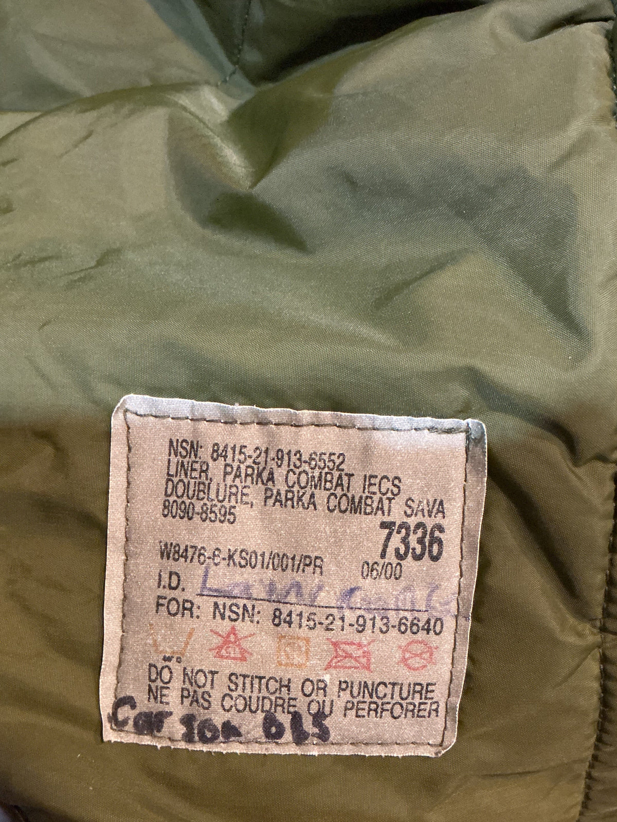 Canadian Military Winter Cold-Wet Parka Small-Tall