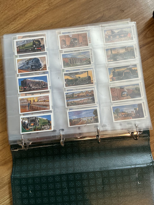 Huge Binder Lot  Of Vintage Cigarette Cards , different subject matter 58 Pages