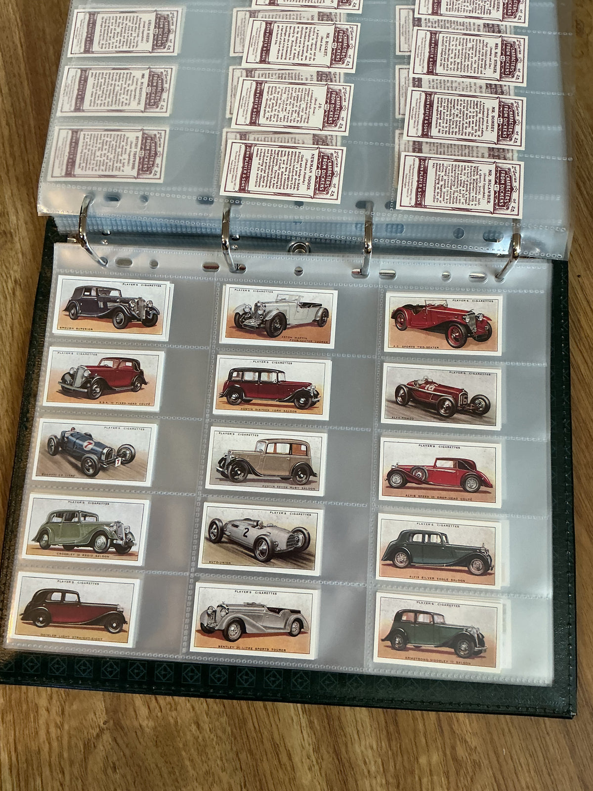 Huge Binder Lot  Of Vintage Cigarette Cards , different subject matter 58 Pages