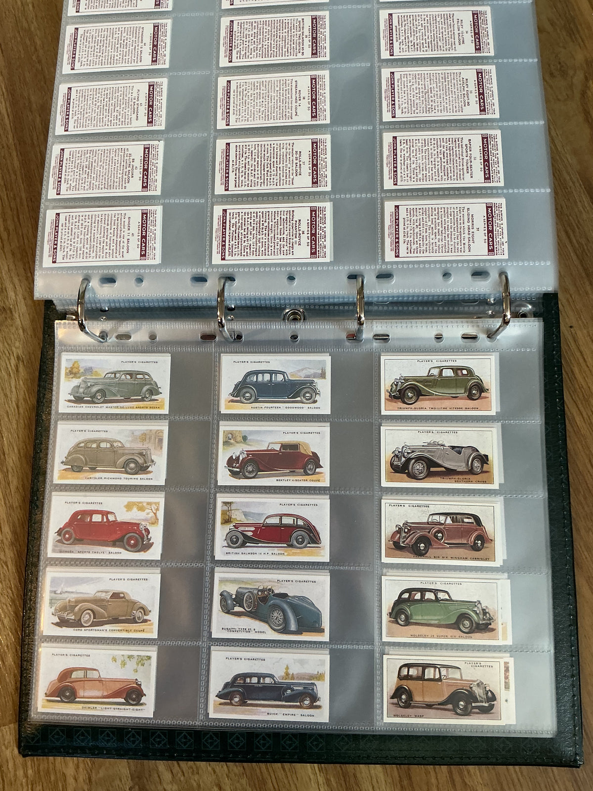 Huge Binder Lot  Of Vintage Cigarette Cards , different subject matter 58 Pages
