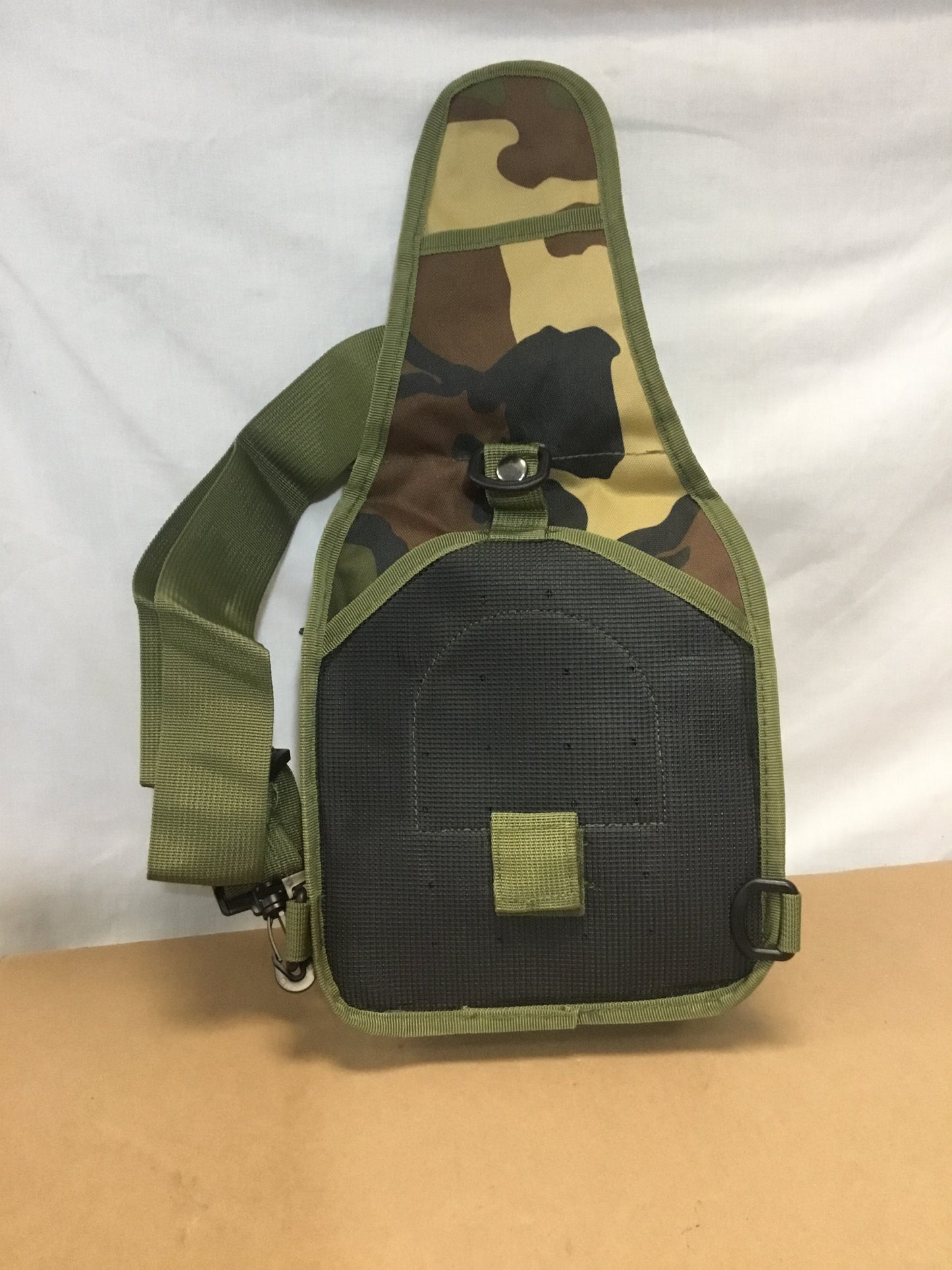 New Woodland  Pattern Single Strap small Tactical Shoulder Bag .