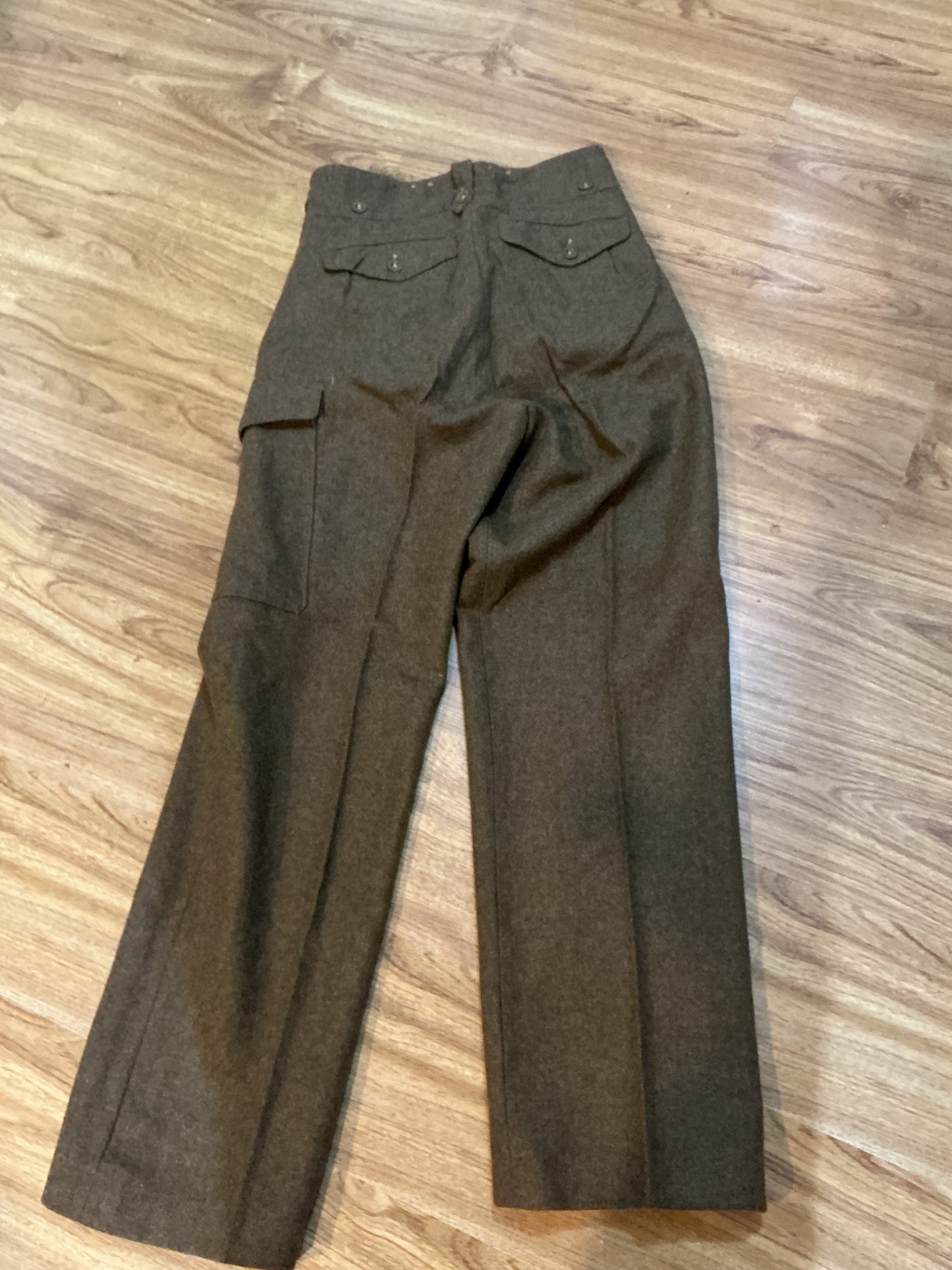 War British Wool Battledress Pants , 1949 pattern size 10 waist measures 30 inches