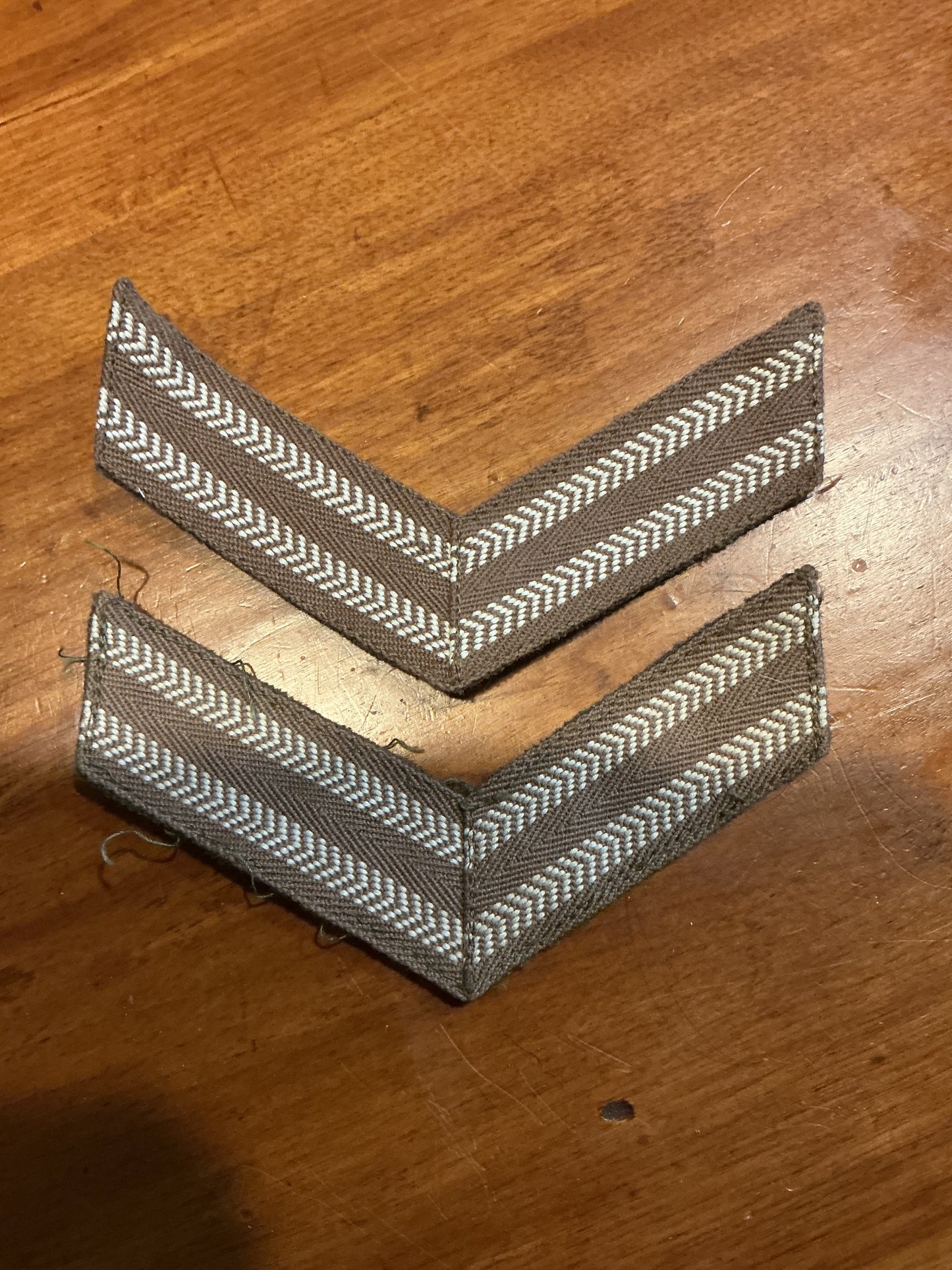WW11 Canadian Corporal Stripes /rank chevrons.