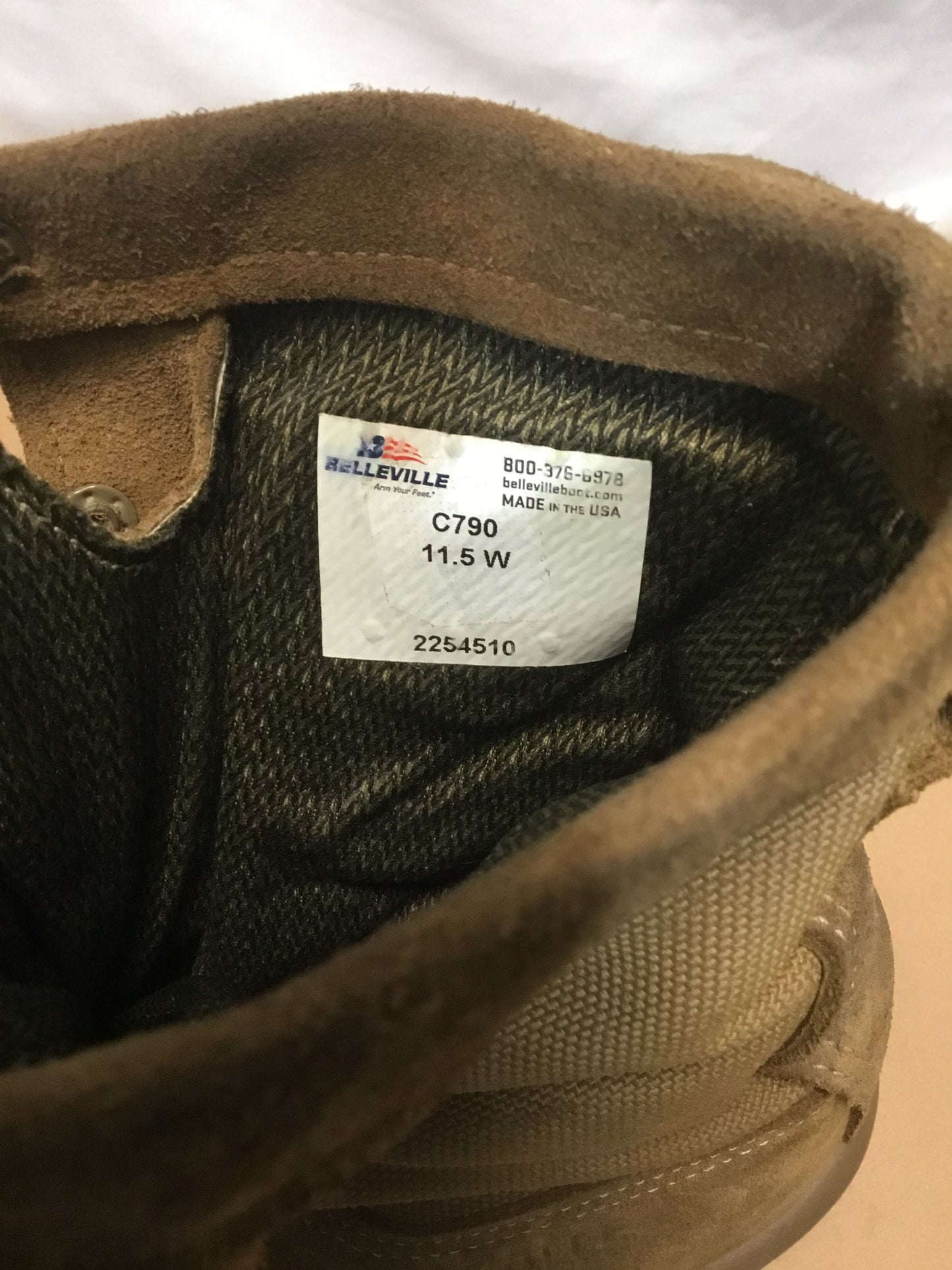 Military Belleville Boots Gore- Tex Lined Size 11.5
