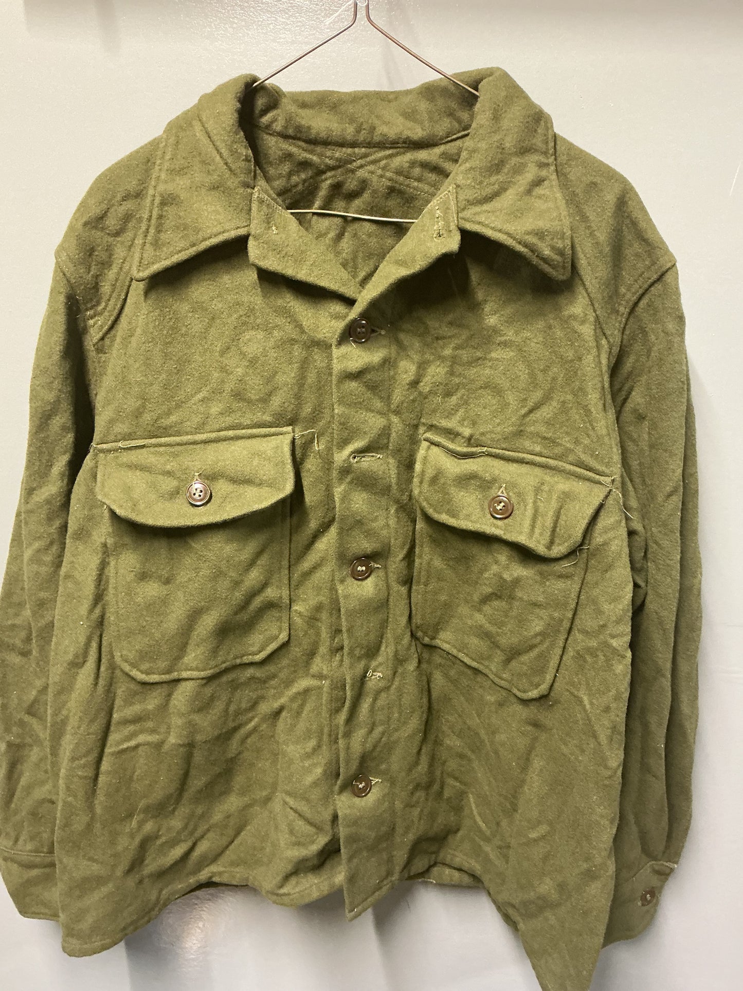 U.S. / Canadian  Cold Weather Shirt 80% Wool Medium