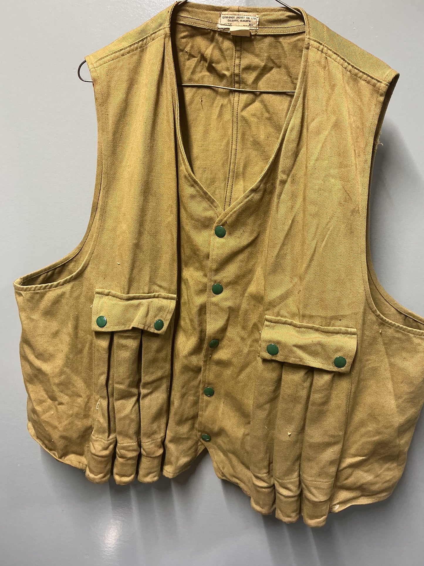 1950-60s VINTAGE Quik-Shot  12 Gauge Shell Vest XLARGE