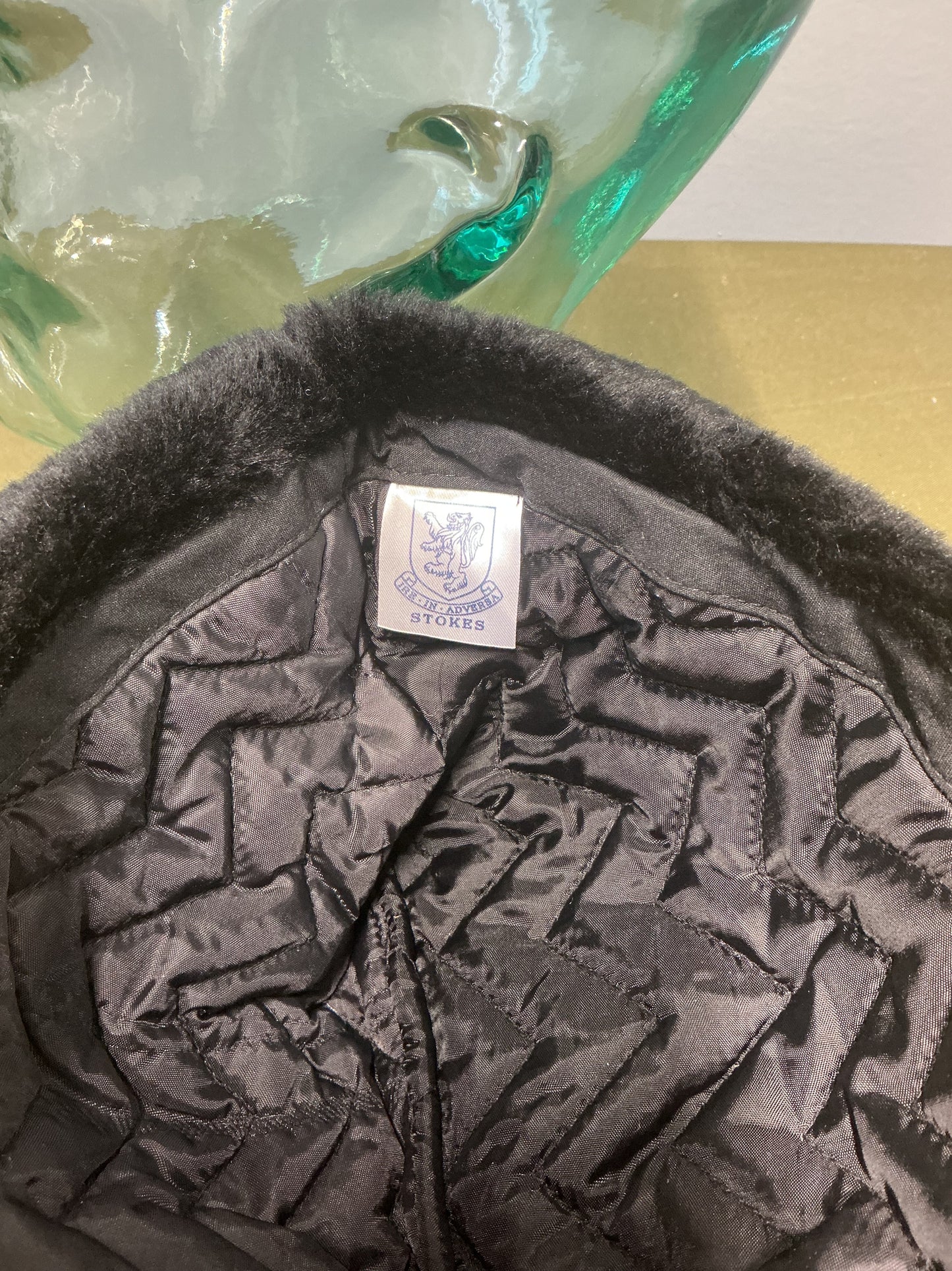 Black Cold Weather Uniform Hat Size 7 1/8