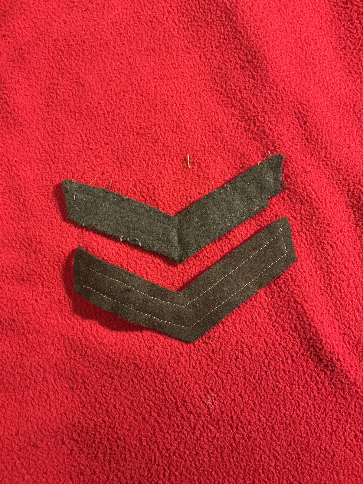 Pair WW11 Canadian Private /rank chevrons.
