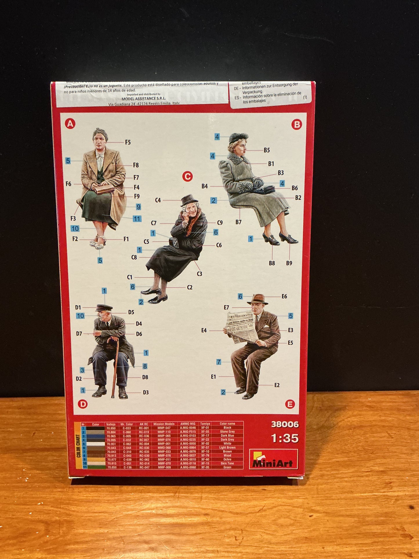 1:35 Miniart German Sitting Civilians 1930s-40s