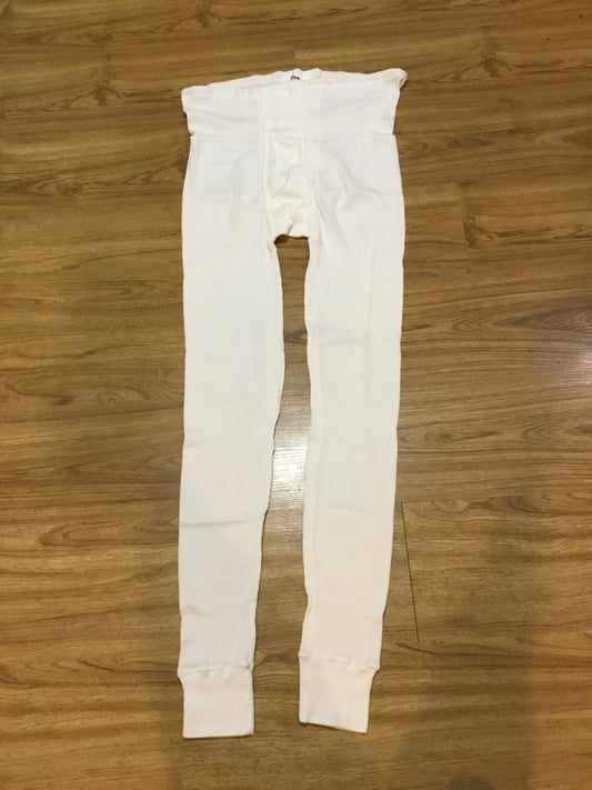 Czech Military  White Ribbed Long Johns