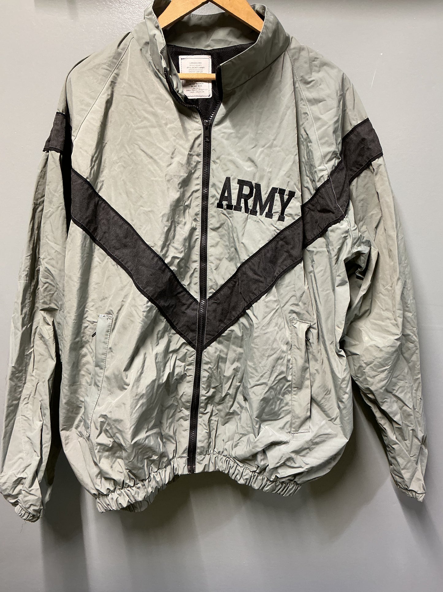 Army PT Jacket with Ventilation Large Long
