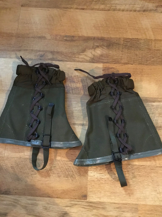 Italian Military OG Gaiters , Canvas