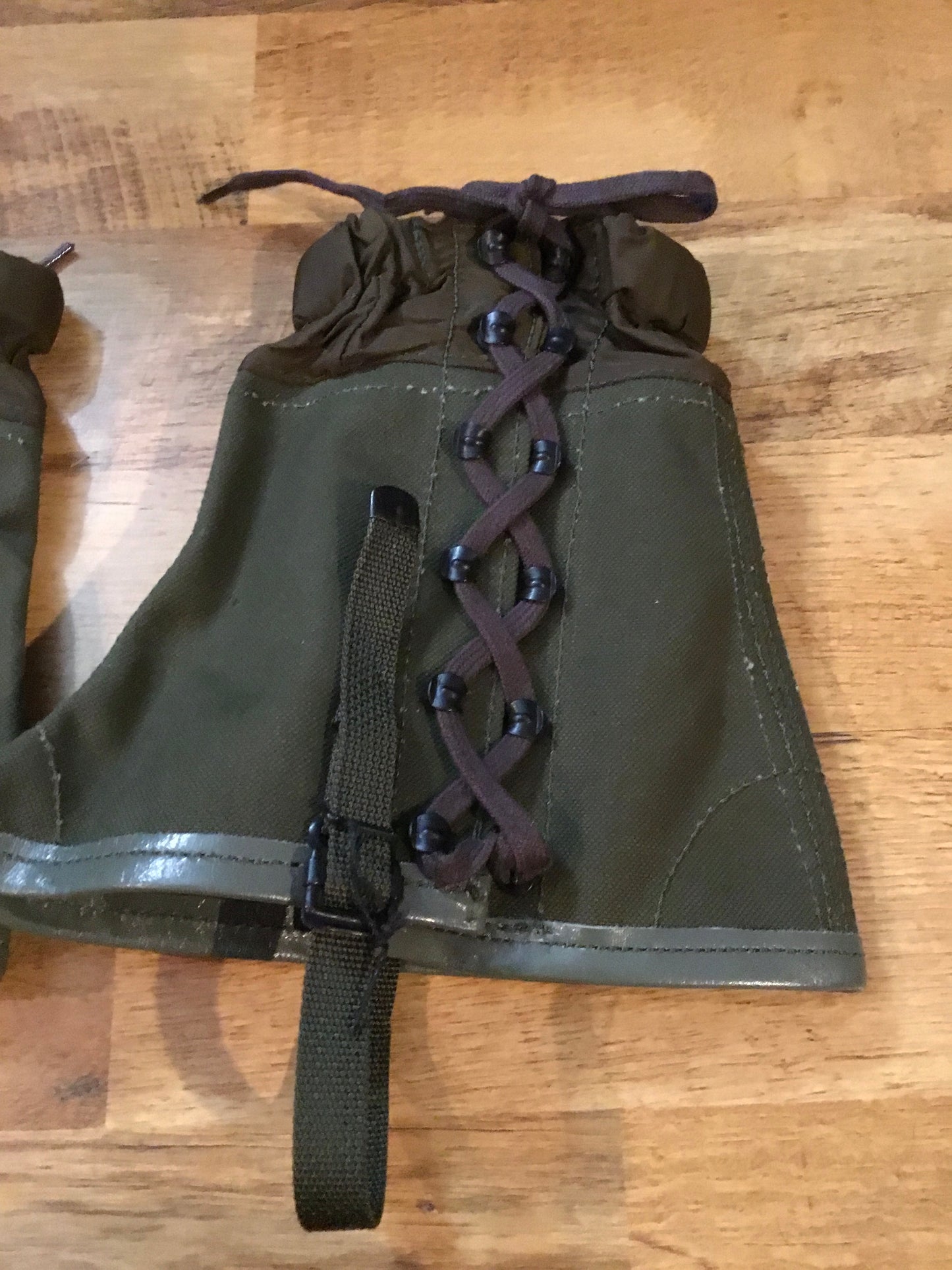 Italian Military OG Gaiters , Canvas