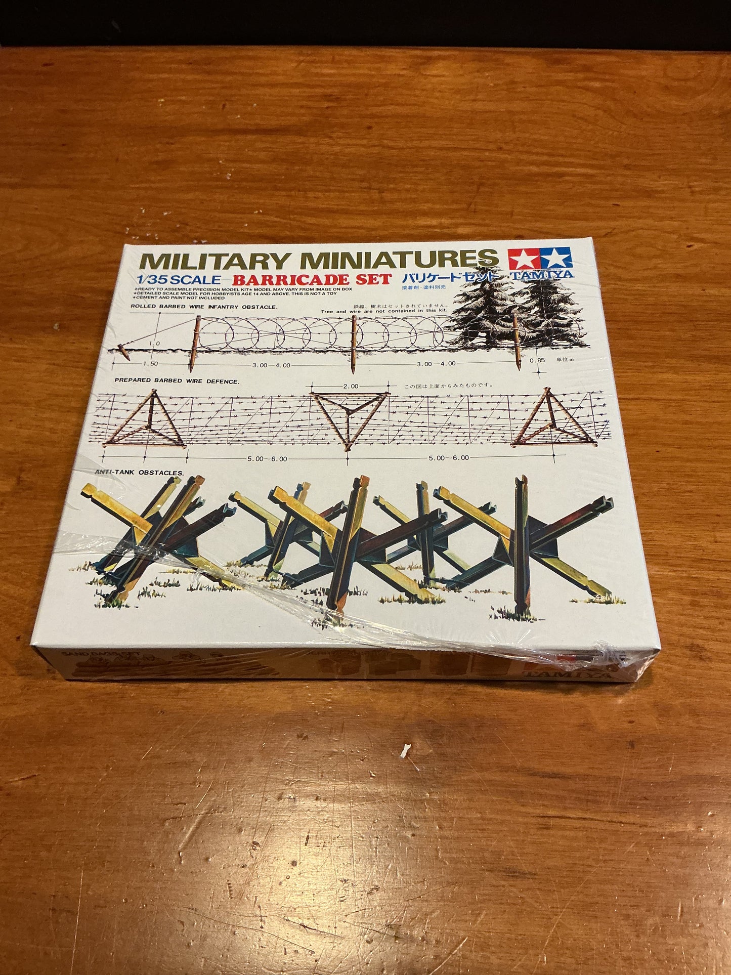 Vintage TAMIYA Military Miniatures Barricade Set 1/35