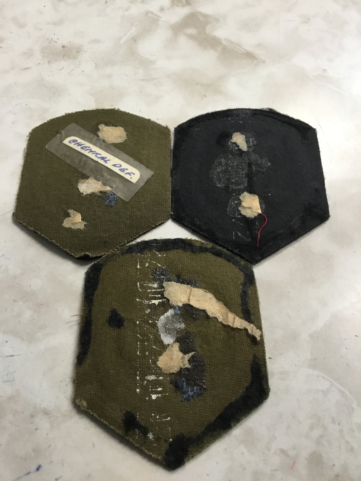 Surplus Patch Lot of 3 Russian Army Navy Military Trade Badges patches , some residu ...
