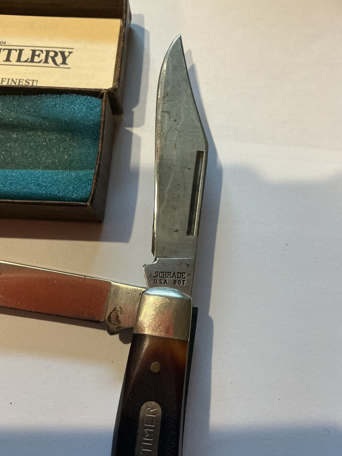 Vintage Old Timer 3 Blade  Knife with box U.S. made