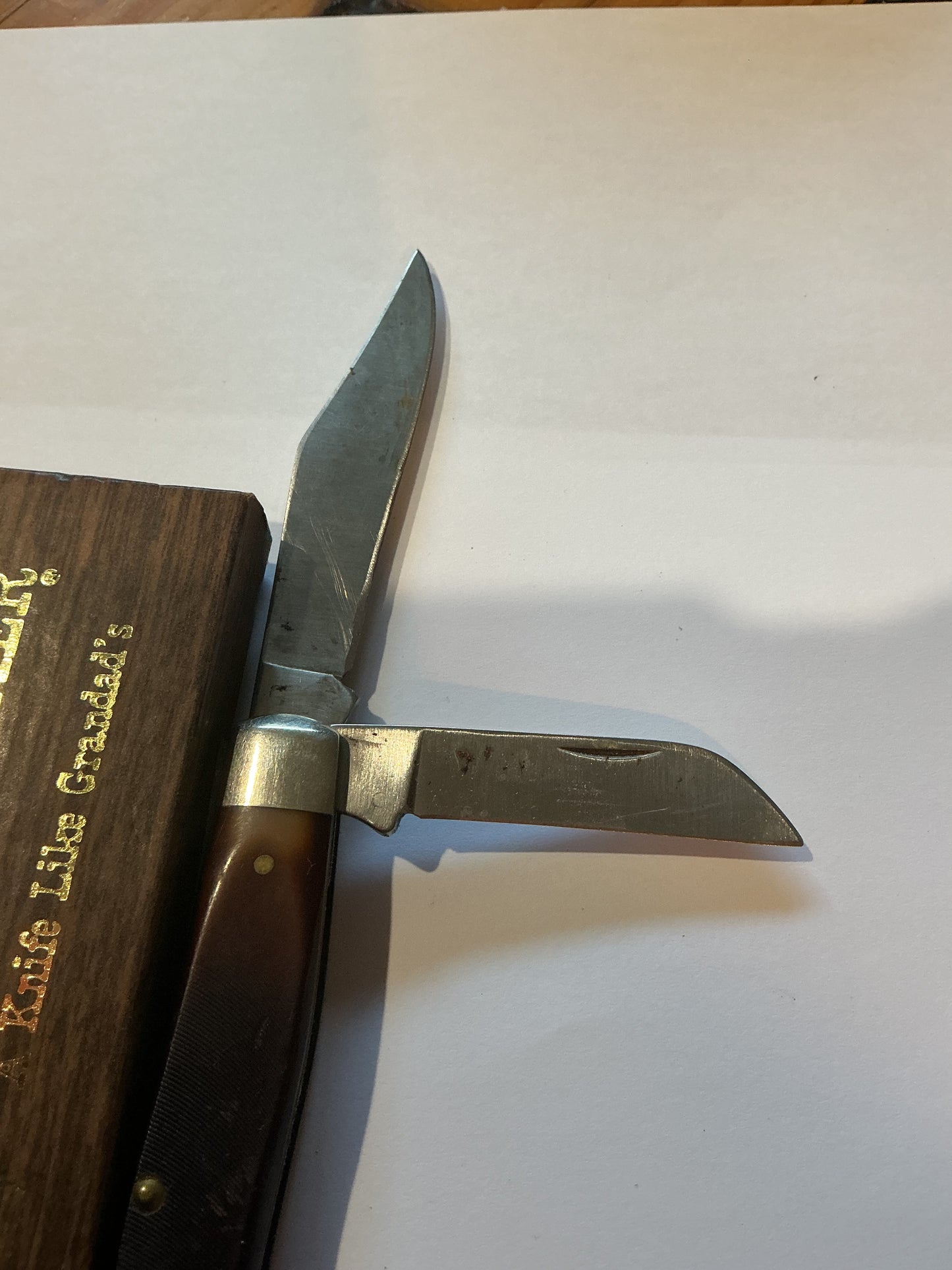 Vintage Old Timer 3 Blade  Knife with box U.S. made