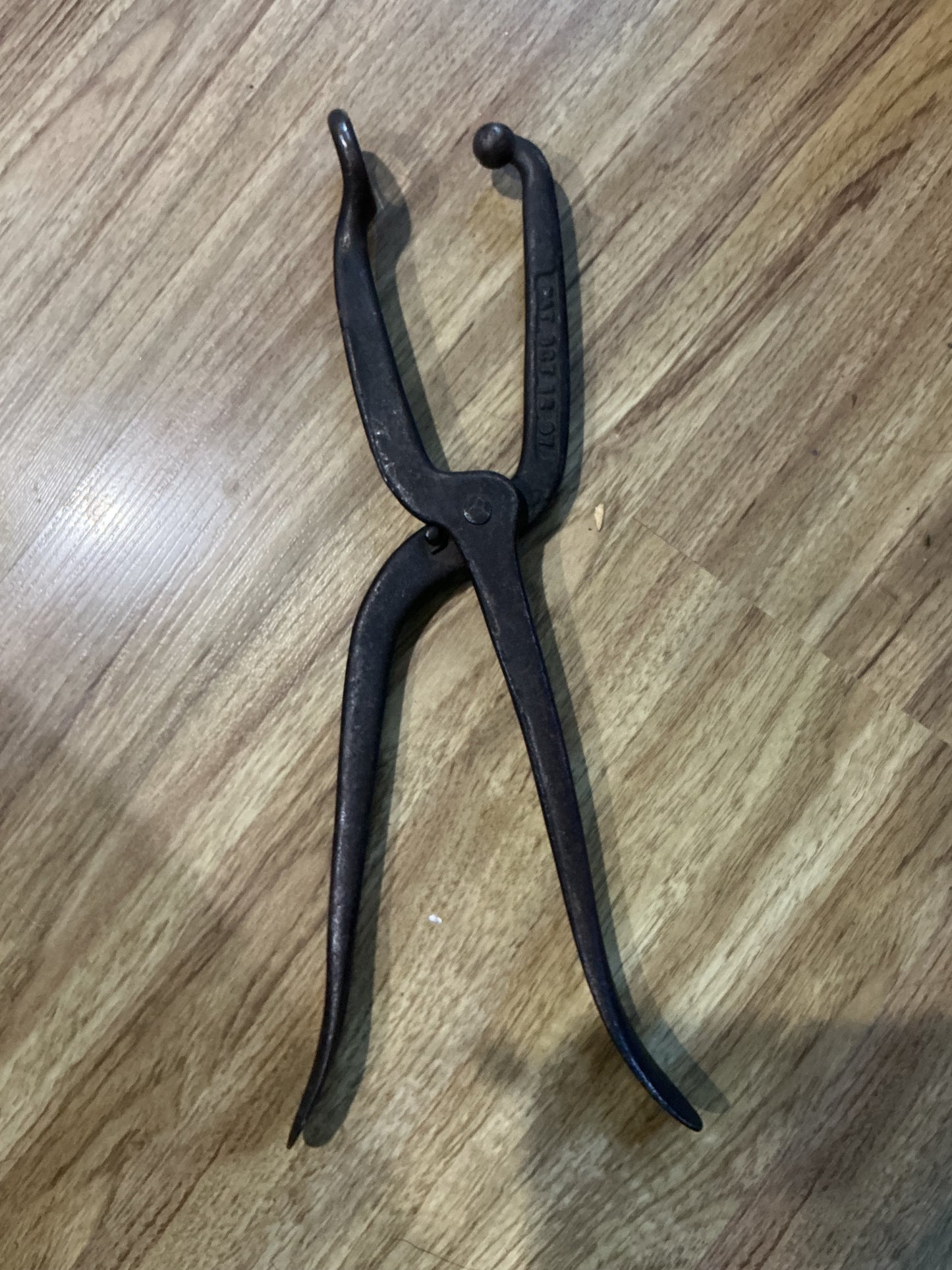 Antique 1897 Cobbler Lightning Shoe Boot Stretching Tool from Fulton, Illinois