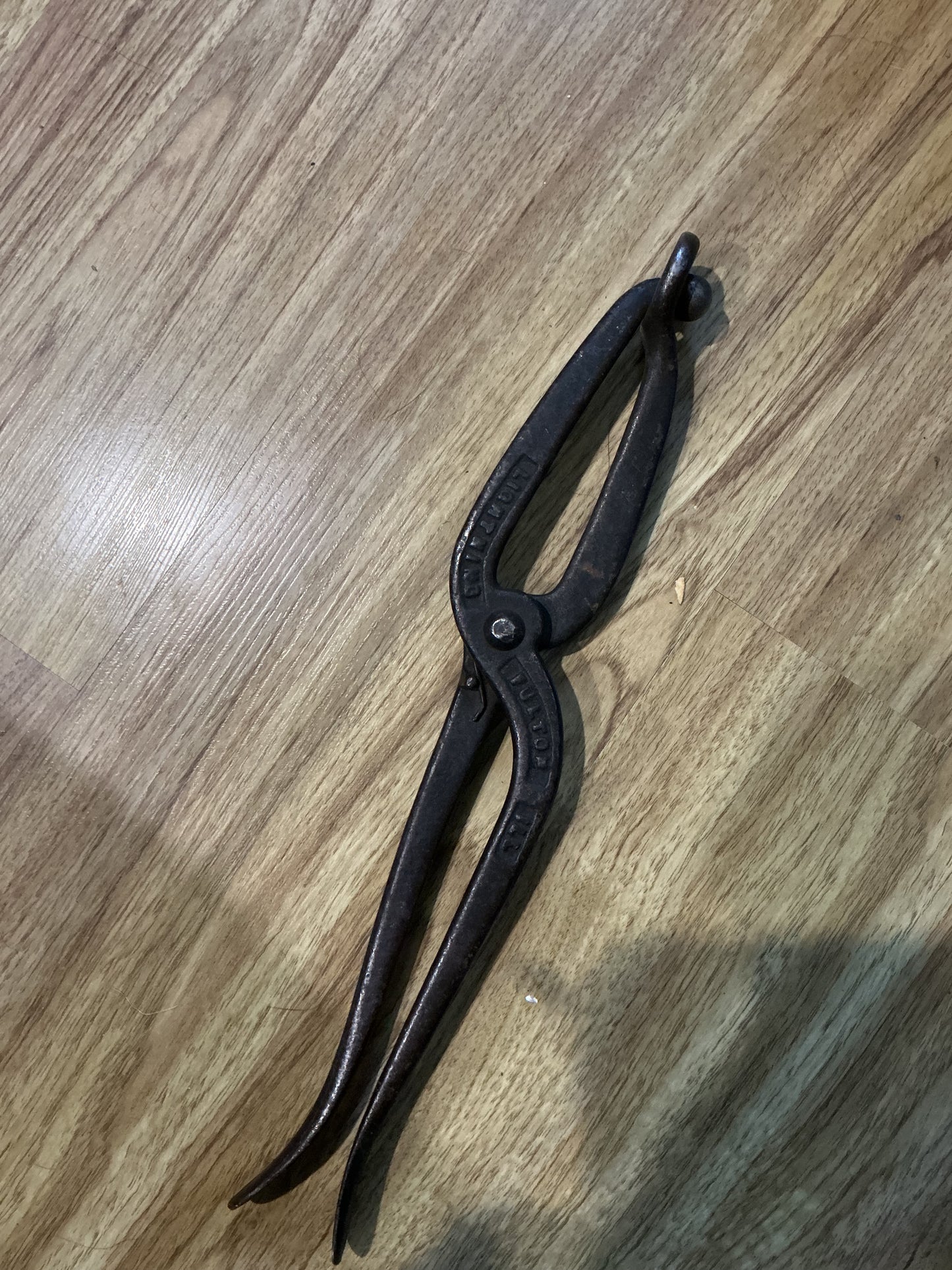 Antique 1897 Cobbler Lightning Shoe Boot Stretching Tool from Fulton, Illinois