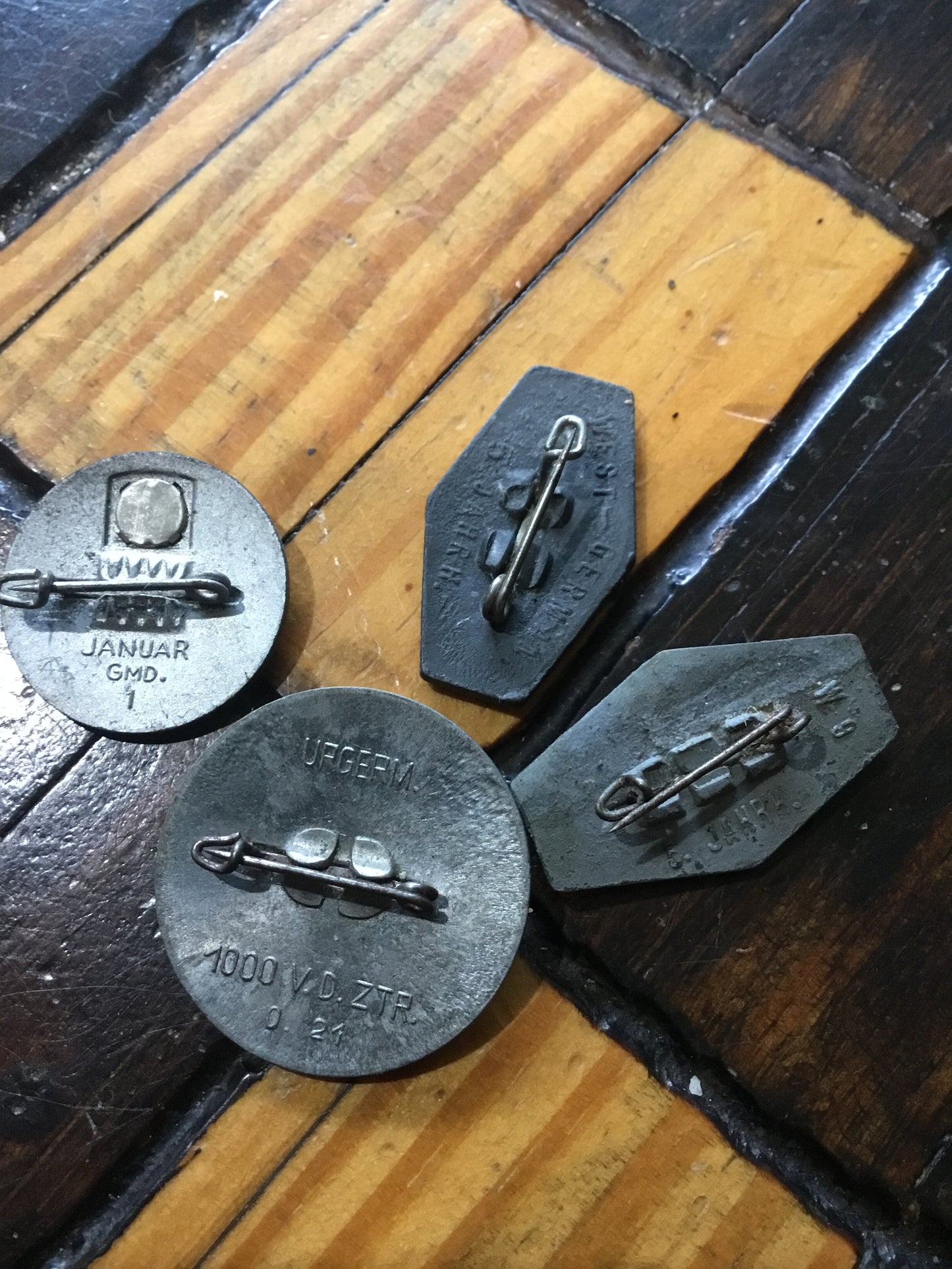 Lot of 4 Germanic Shield Series Tinnies , Germany