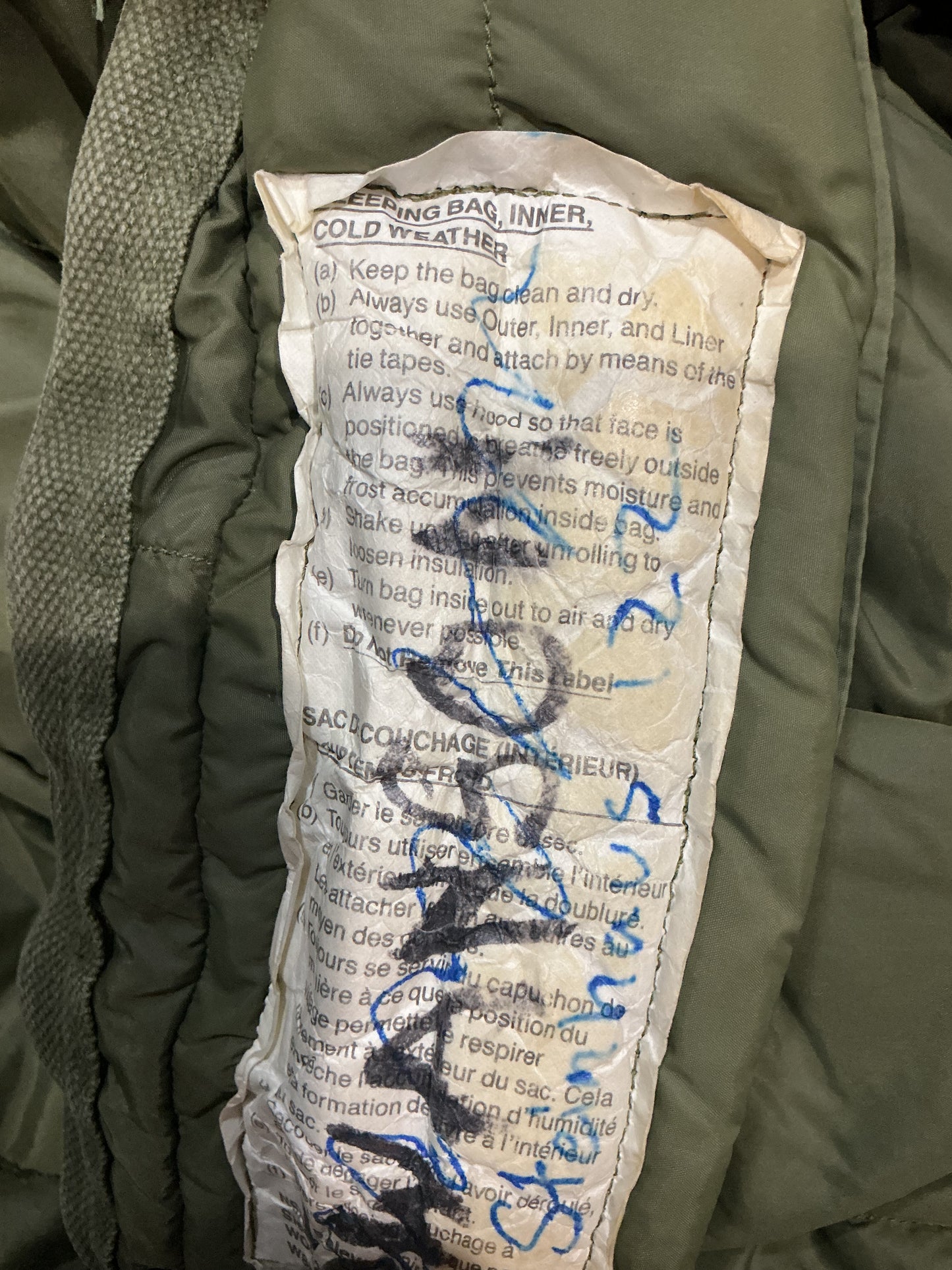 Canadian Military 5 piece Arctic Sleeping Bag