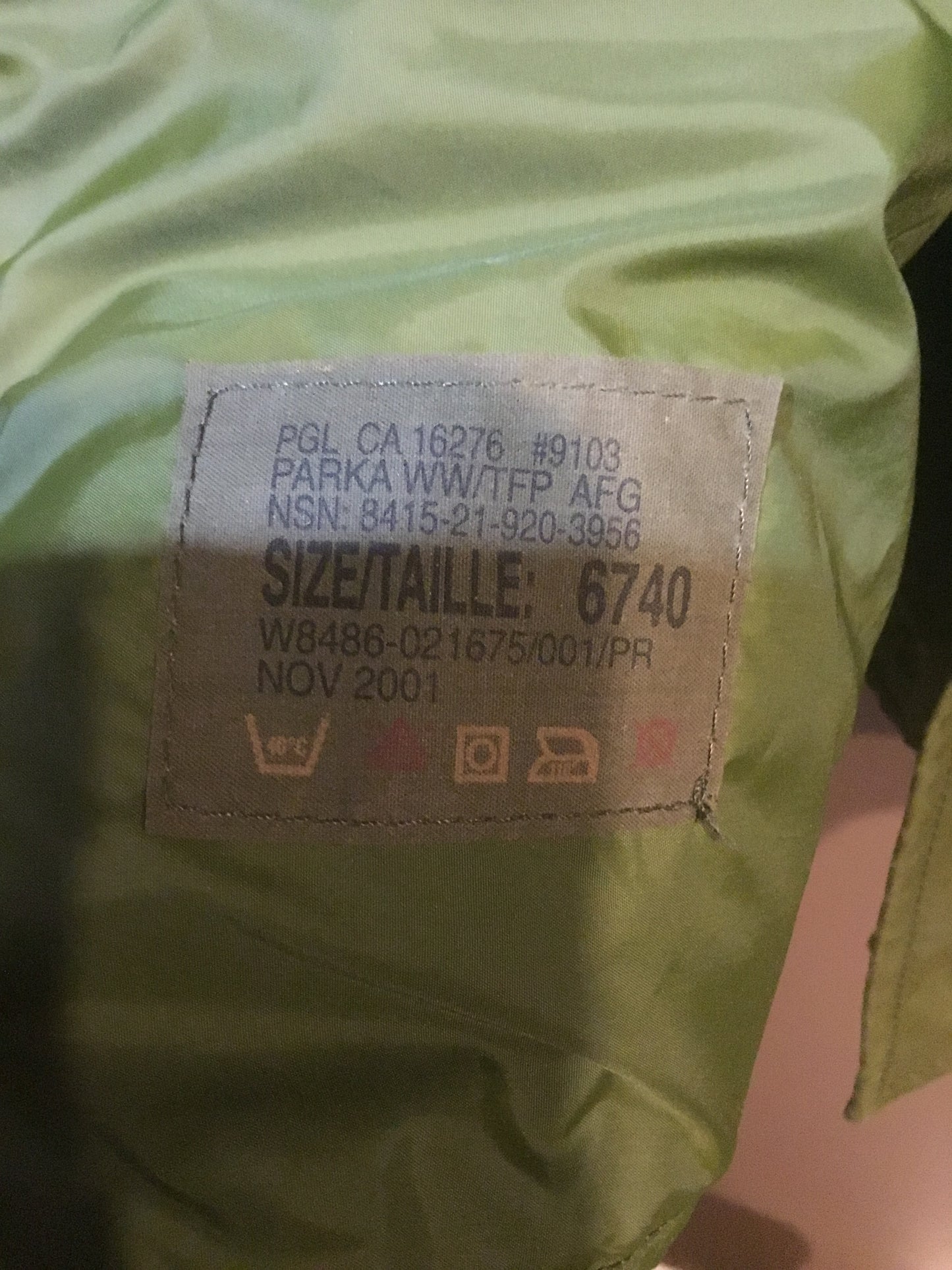 Vintage Canadian Forces Wet Weather Parka