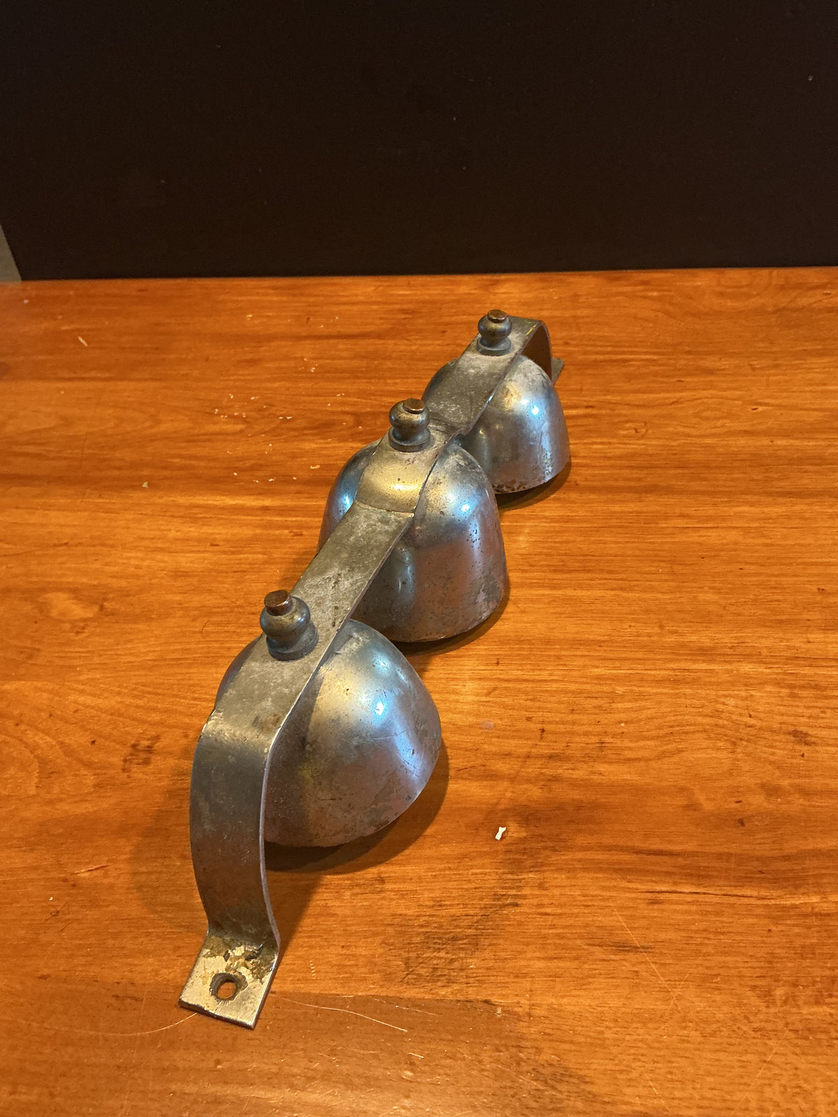 Antique sleigh / Kiddie Ride nickel Plated Bells
