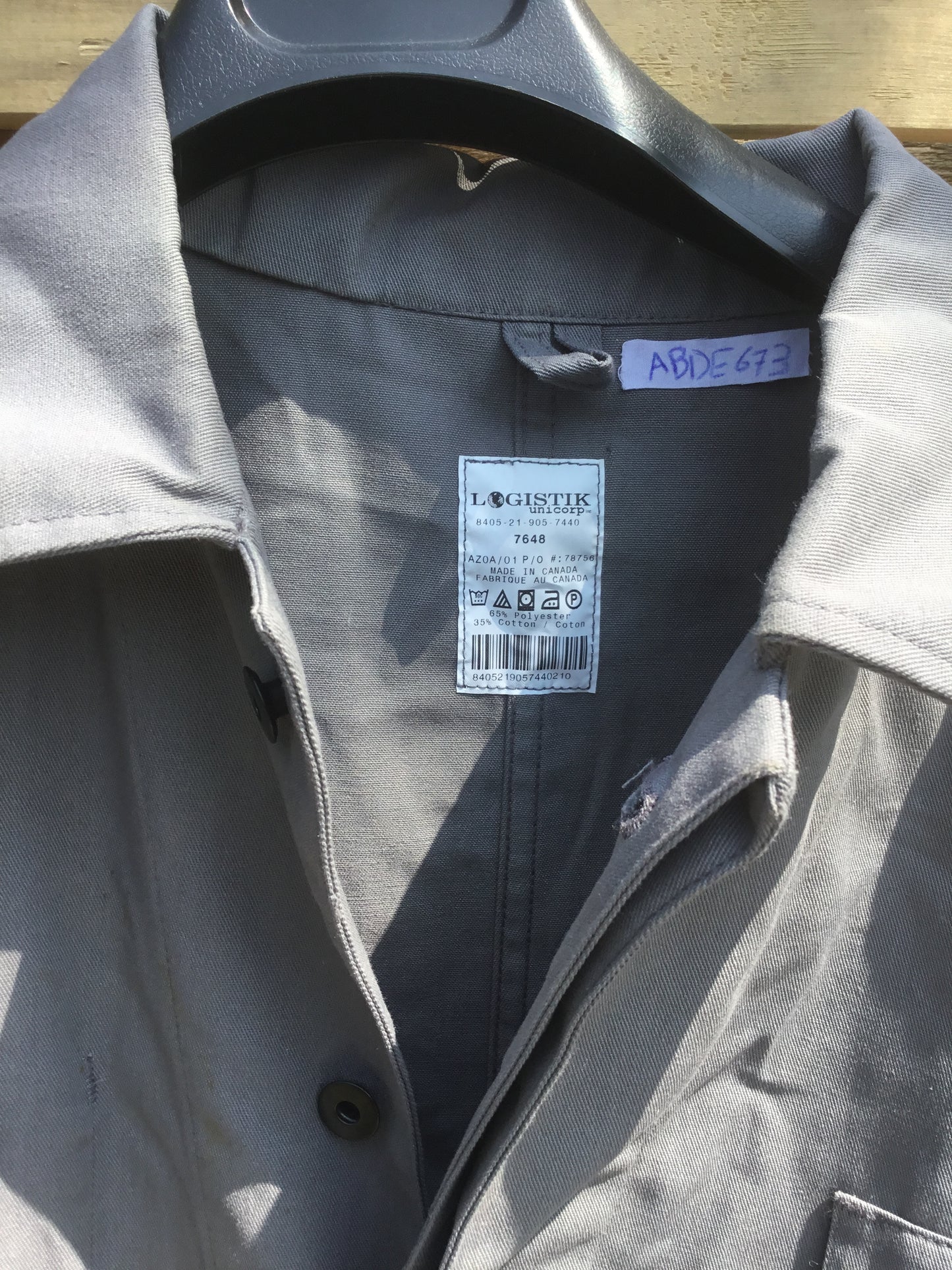 Military Work Coveralls 76/48 XL Button up Front