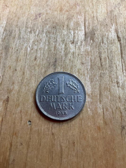 1958 German 1 Deutsche Mark