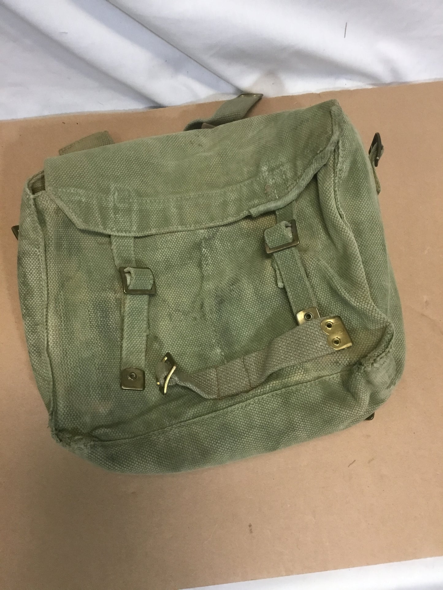 Vintage Canvas Military Haversacks / shoulder bag