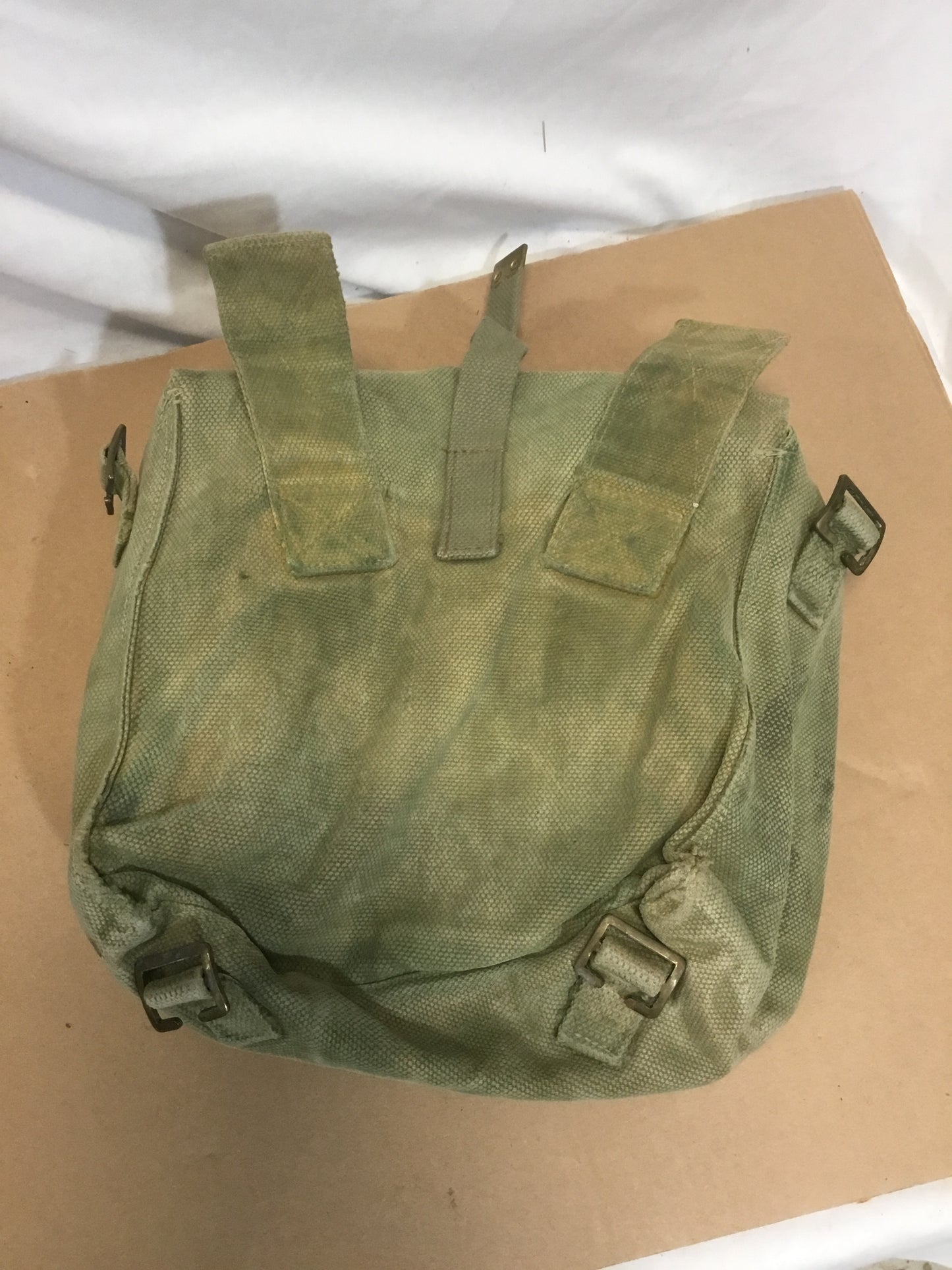 Vintage Canvas Military Haversacks / shoulder bag