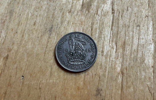 1948 British 1 shilling Coin  (George VI),