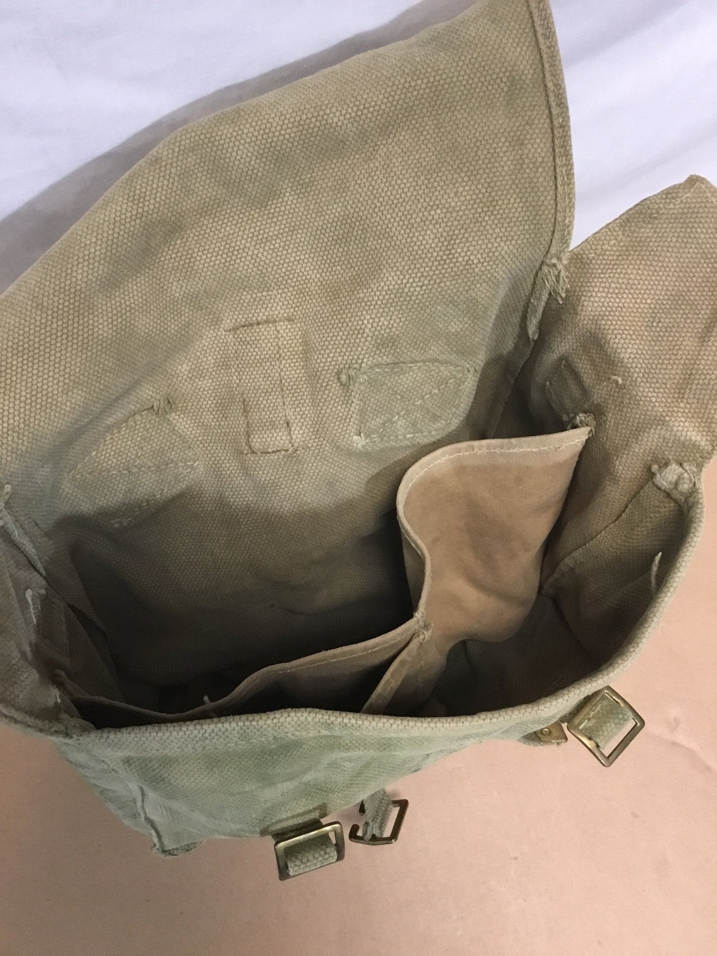 Vintage Canvas Military Haversacks / shoulder bag