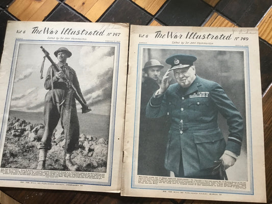 WW11 The War Illustrated Magazines No.147, 149 Feb. March 1943 Vol 6