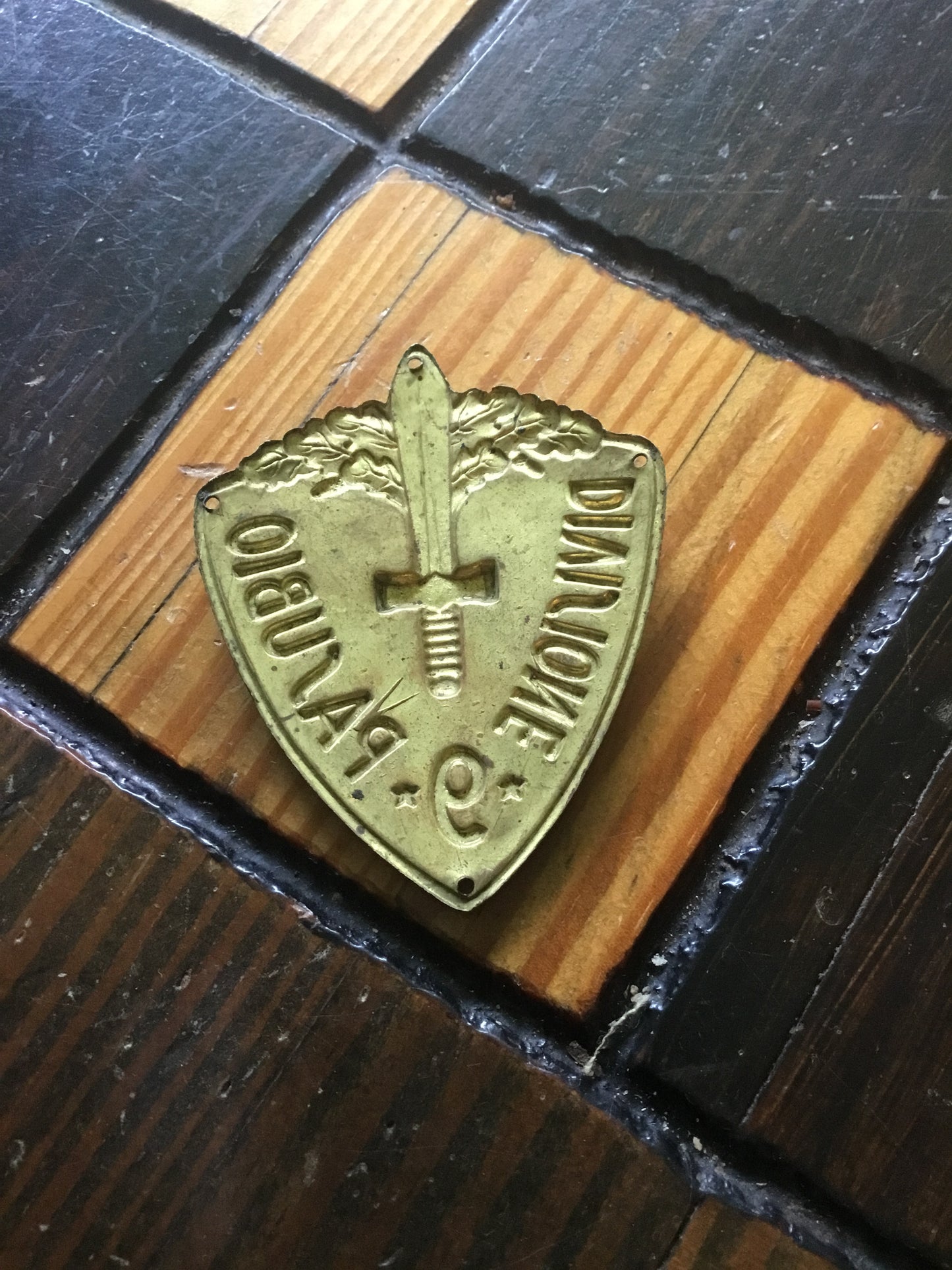 WW 11 Italian Military insignia badge Divisione 9 Pasubio Italian