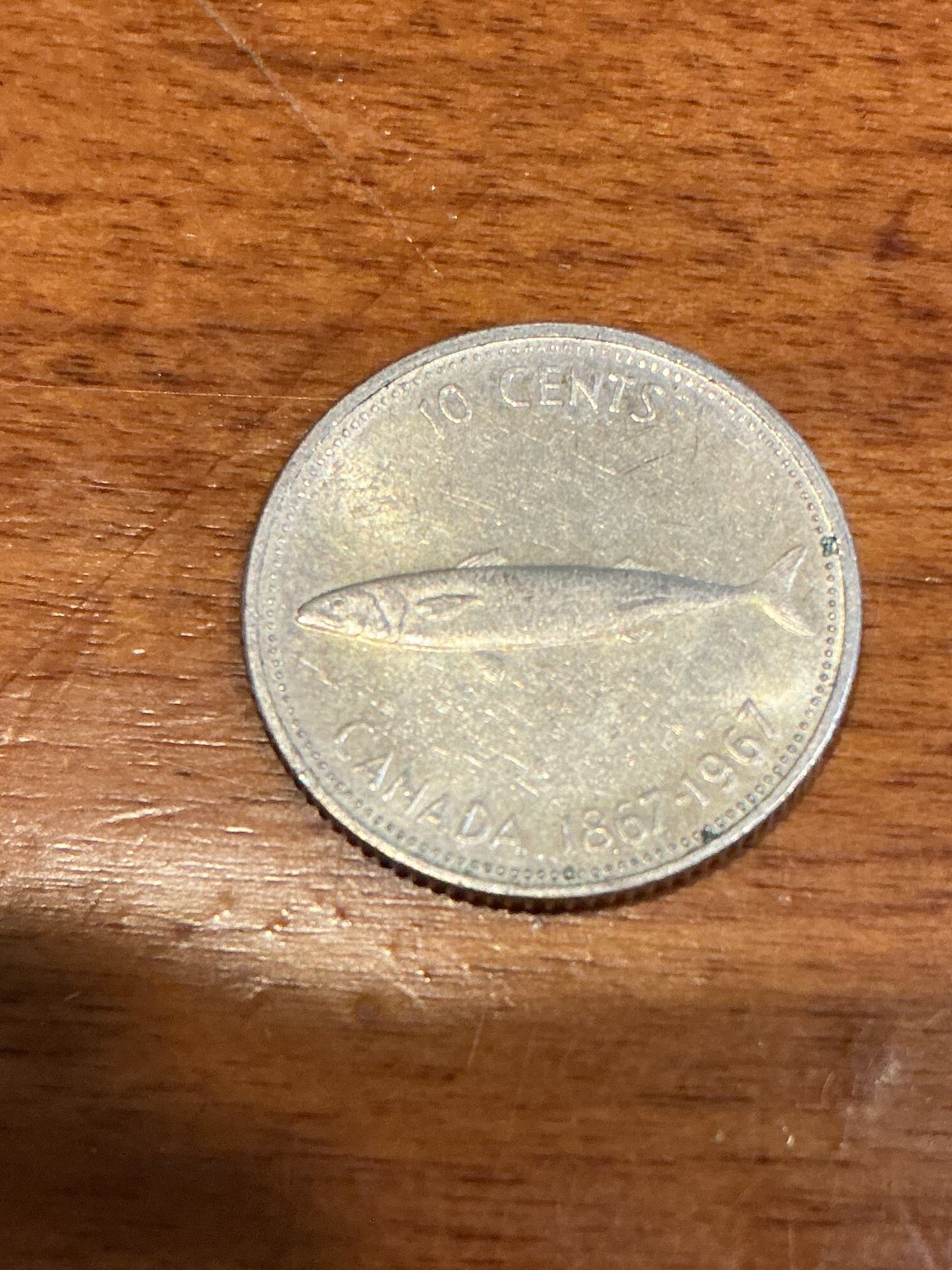 1967 Canadian Centennial Dime Silver