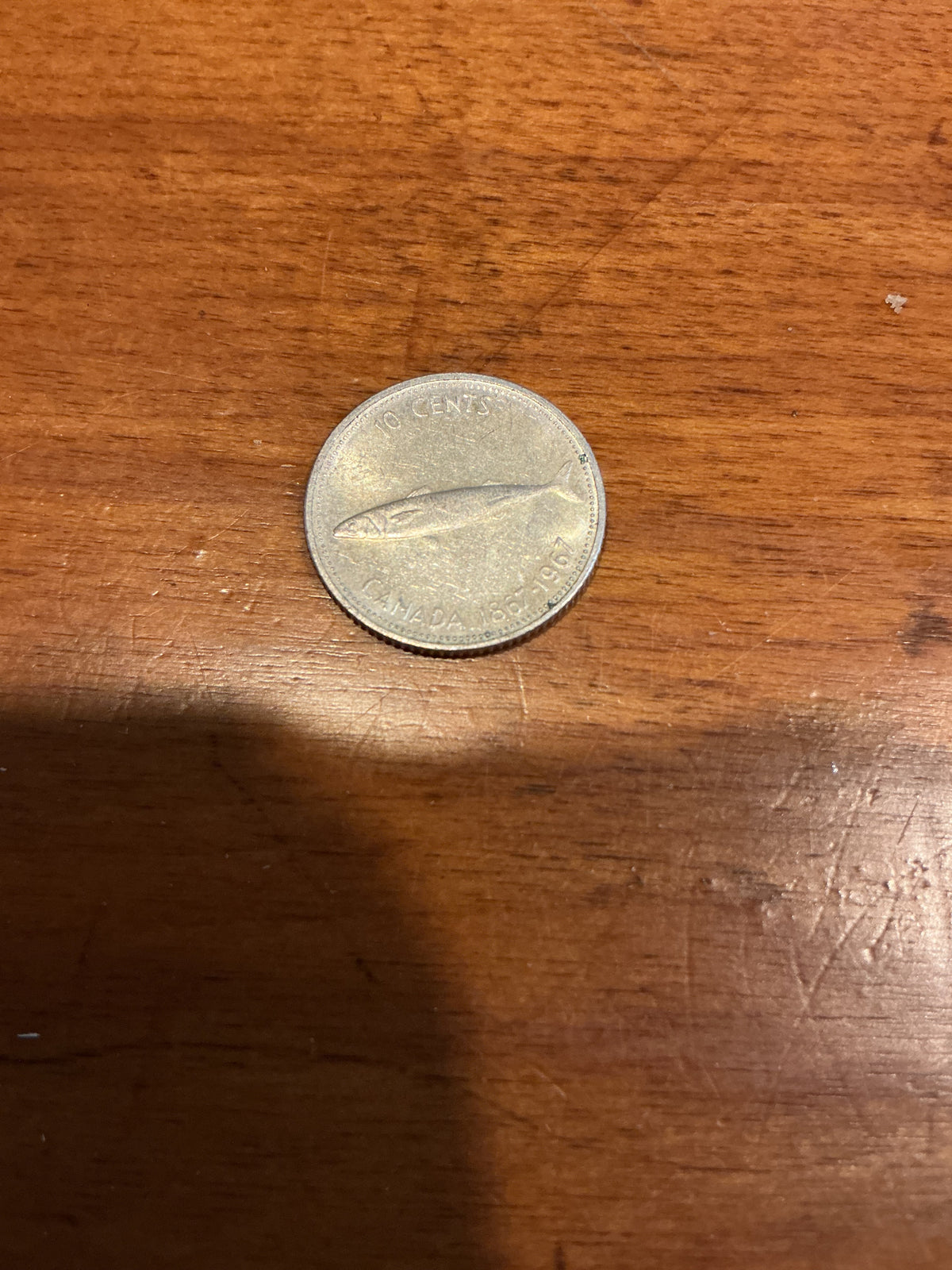 1967 Canadian Centennial Dime Silver