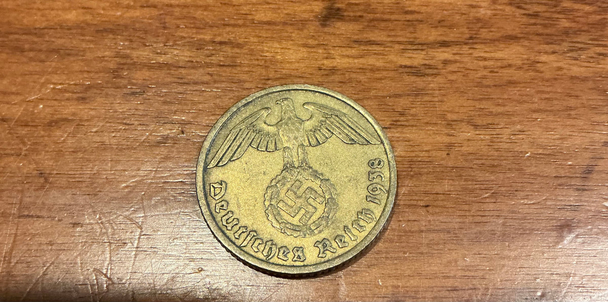German 10 Reichspfennig coin from the Deutsches Reich period.