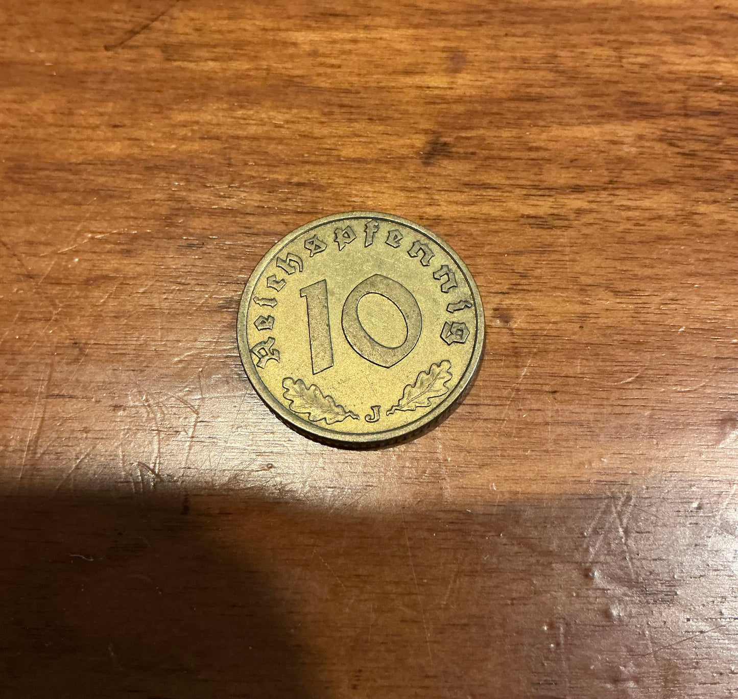 German 10 Reichspfennig coin from the Deutsches Reich period.